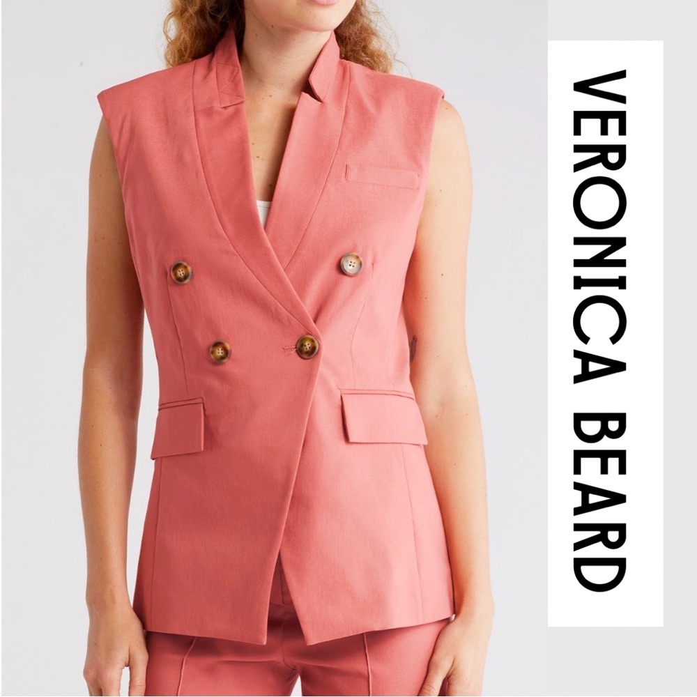 Veronica Beard - Amika Double Breasted Vest - Size 4 - NWT